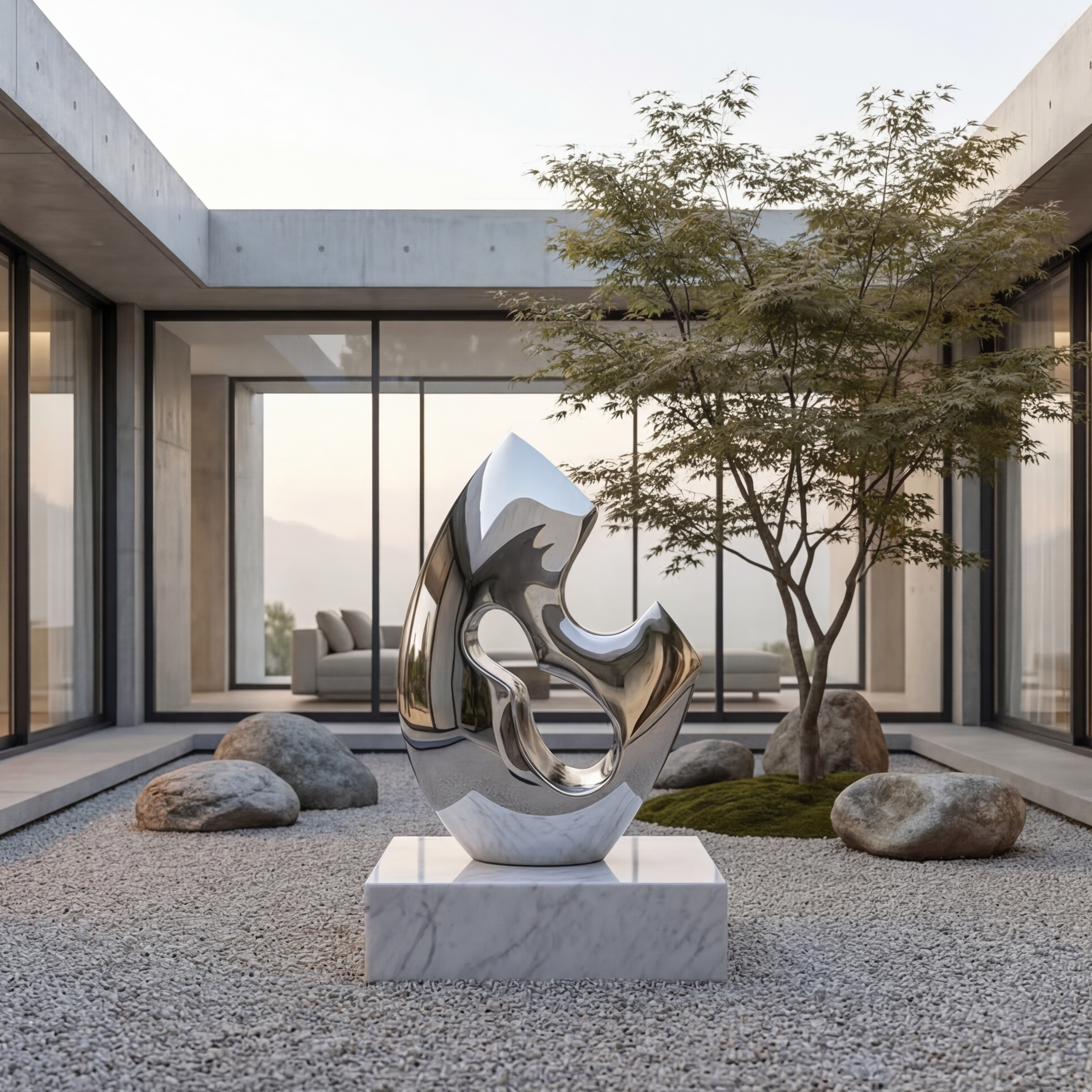 Vela-Stainless-Steel-Abstract-Sculpture-Looped-Form-VSSSS-7063-04