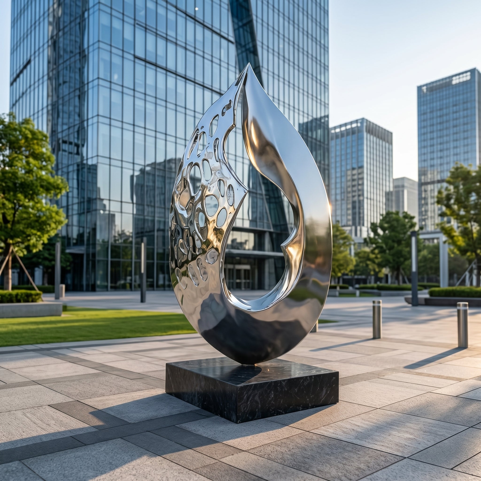 Vela-Stainless-Steel-Abstract-Sculpture-Perforated-Courtyard-Form-VSSSS-1542-01