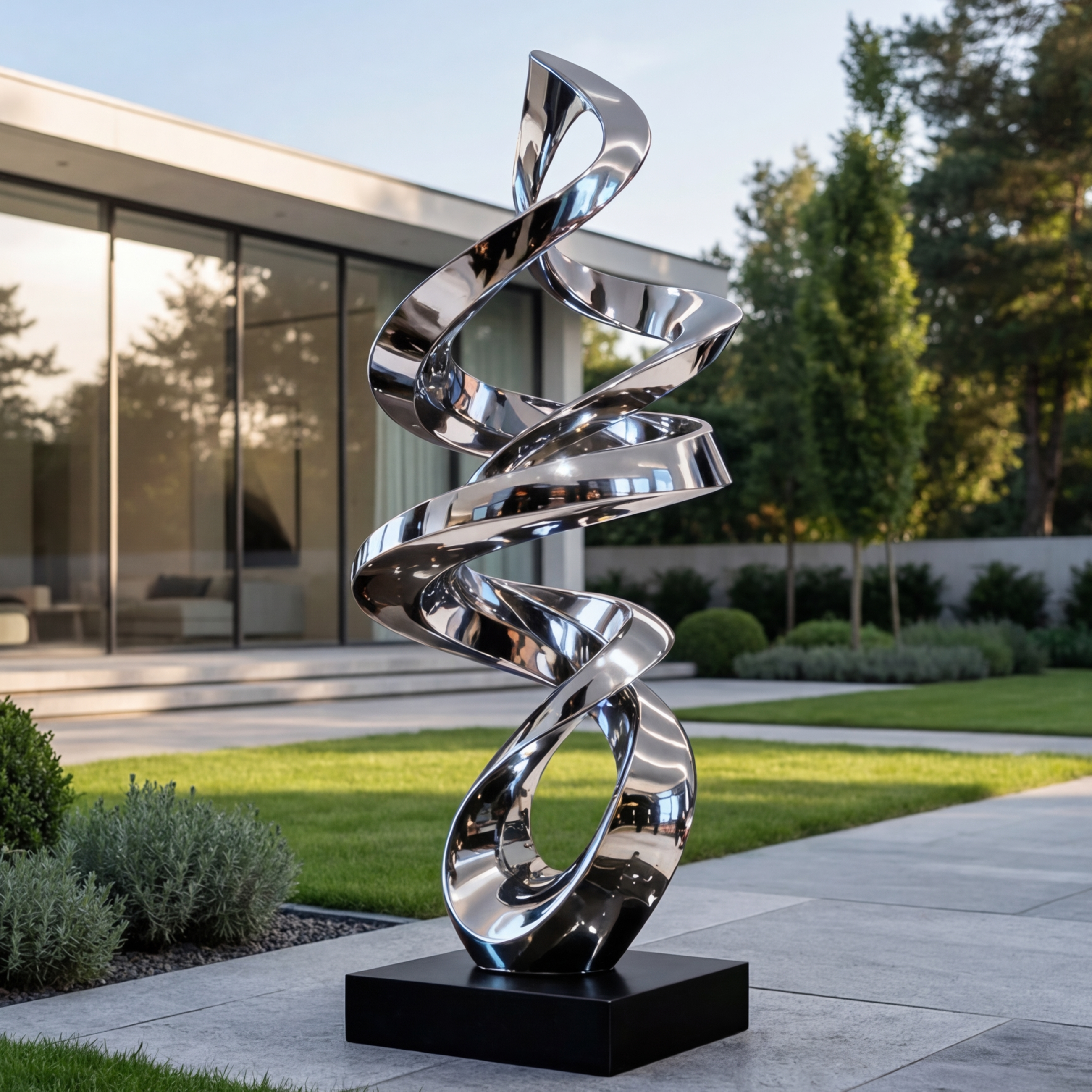 Vela-Stainless-Steel-Abstract-Sculpture-Ribbon-Form-VSSSS-9056-01