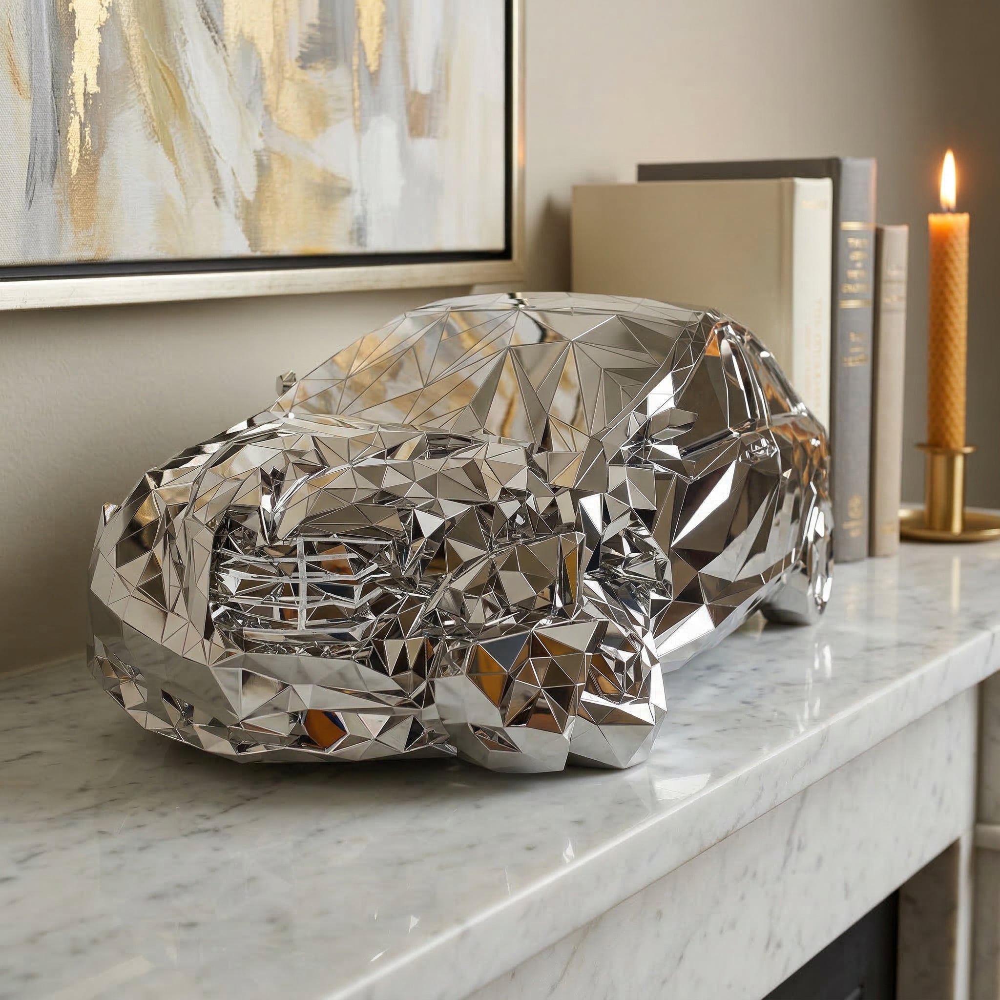 Vela Stainless Steel Abstract Sculpture Tabletop VSSS-6247