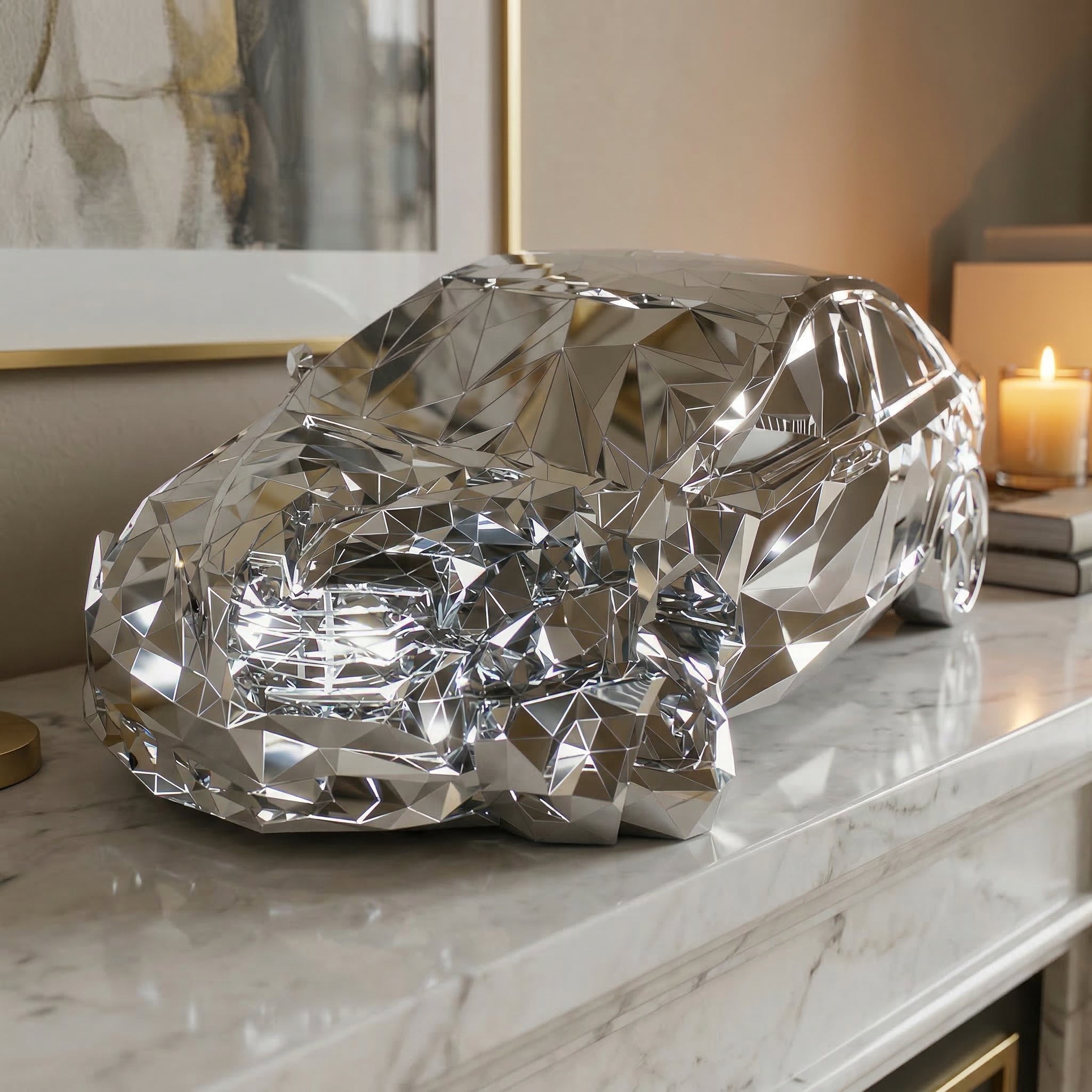 Vela Stainless Steel Abstract Sculpture Tabletop VSSS-6247