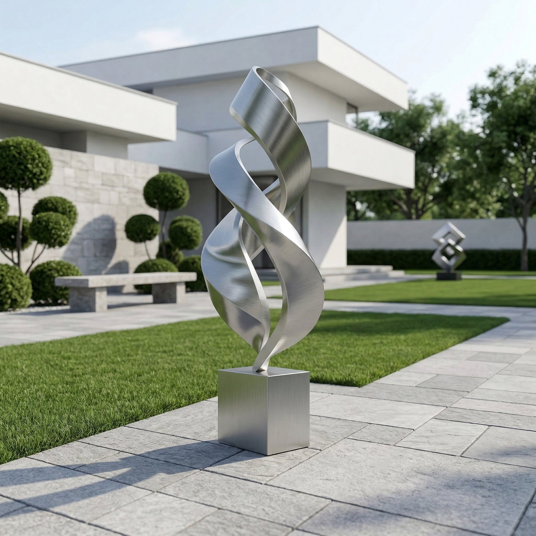 Vela-Stainless-Steel-Abstract-Spiral-Sculpture-Plinth-Mounted-VSSSS-846-02