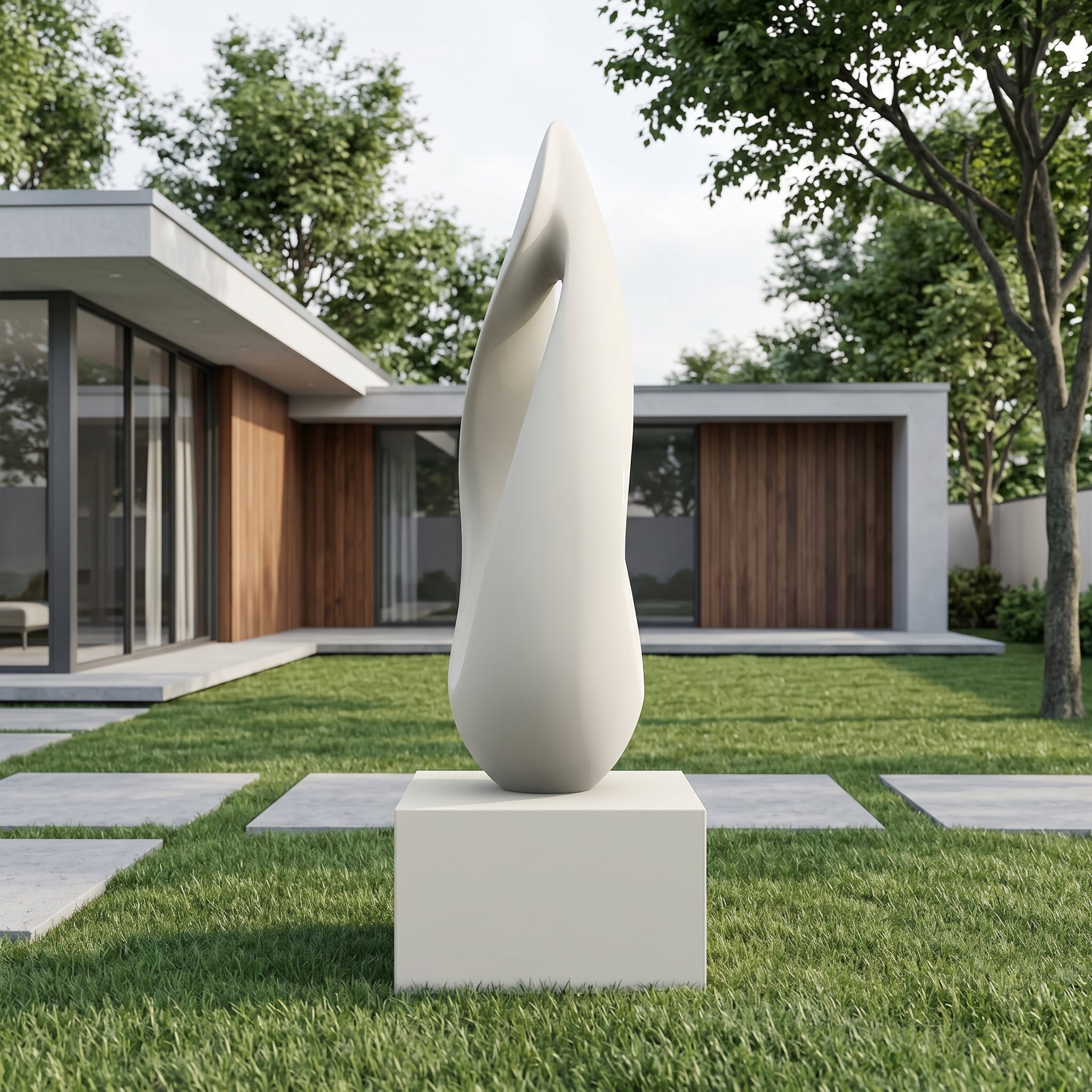 Vela-Stainless-Steel-Architectural-Geometric-Sculpture-Loop-Form-VSSSS-4826-03