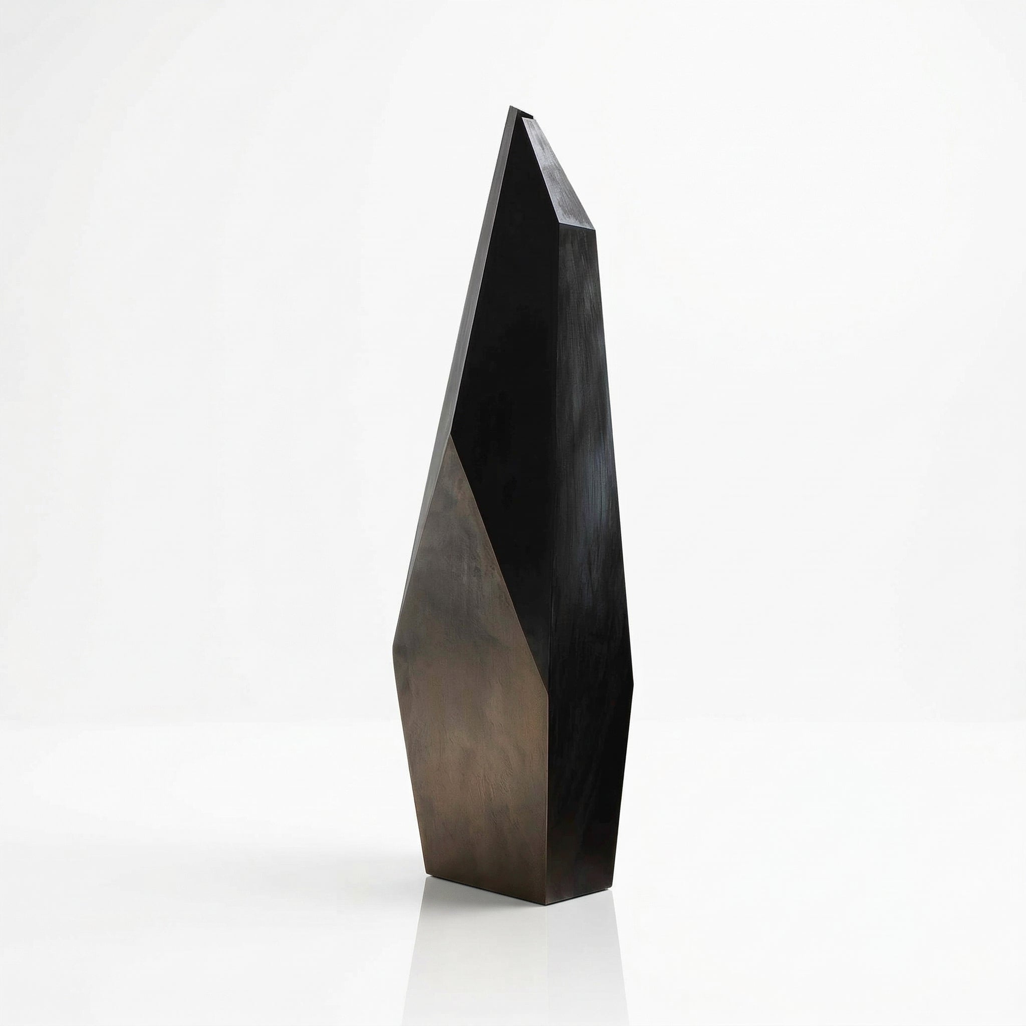 Vela-Stainless-Steel-Architectural-Geometric-Sculpture-Monolithic-Faceted-Shard-VSSSS-7423-04