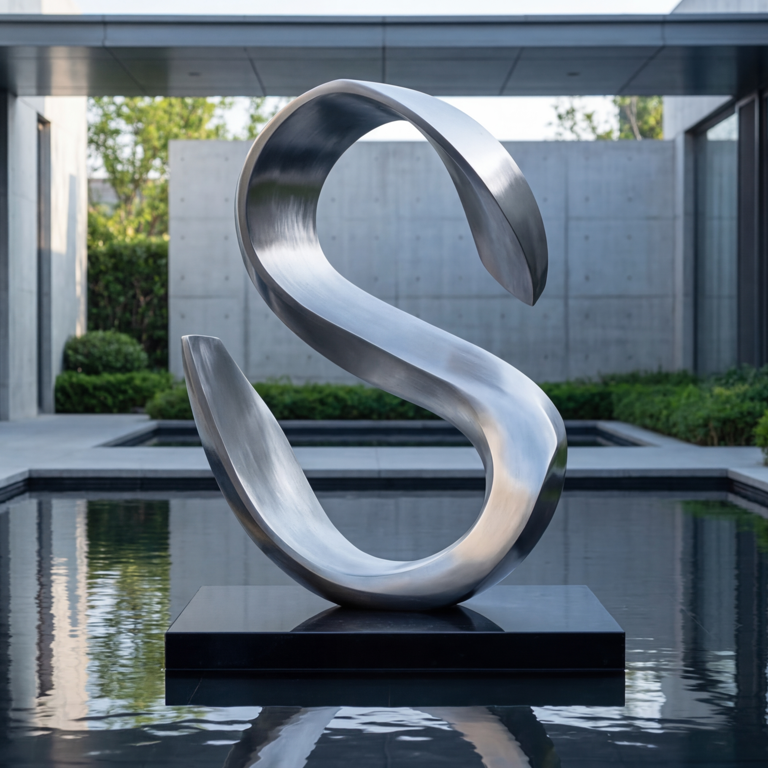 Vela-Stainless-Steel-Architectural-Geometric-Sculpture-Ribbon-Loop-VSSSS-6735-03