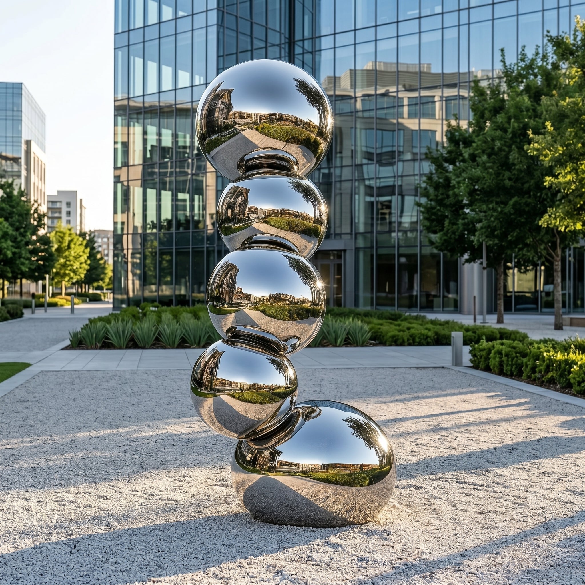 Vela-Stainless-Steel-Architectural-Geometric-Sculpture-Totem-Column-VSSSS-3465-02