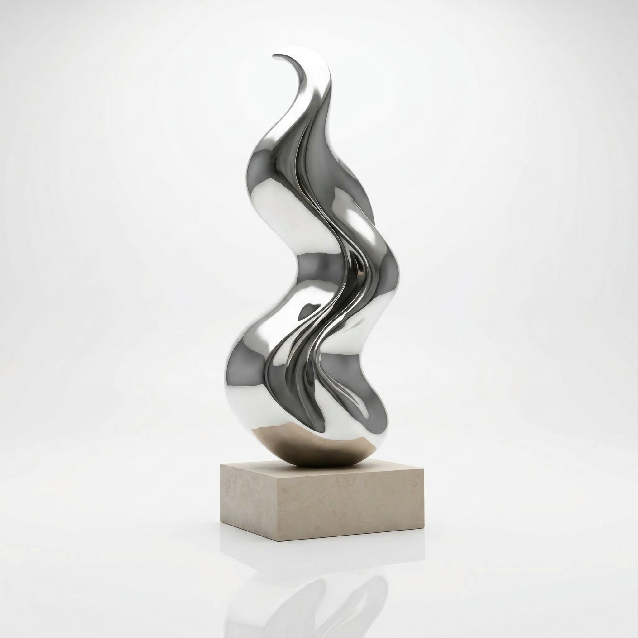 Vela-Stainless-Steel-Biomorphic-Flame-Sculpture-Double-Height-Foyer-SSSS-6941-06