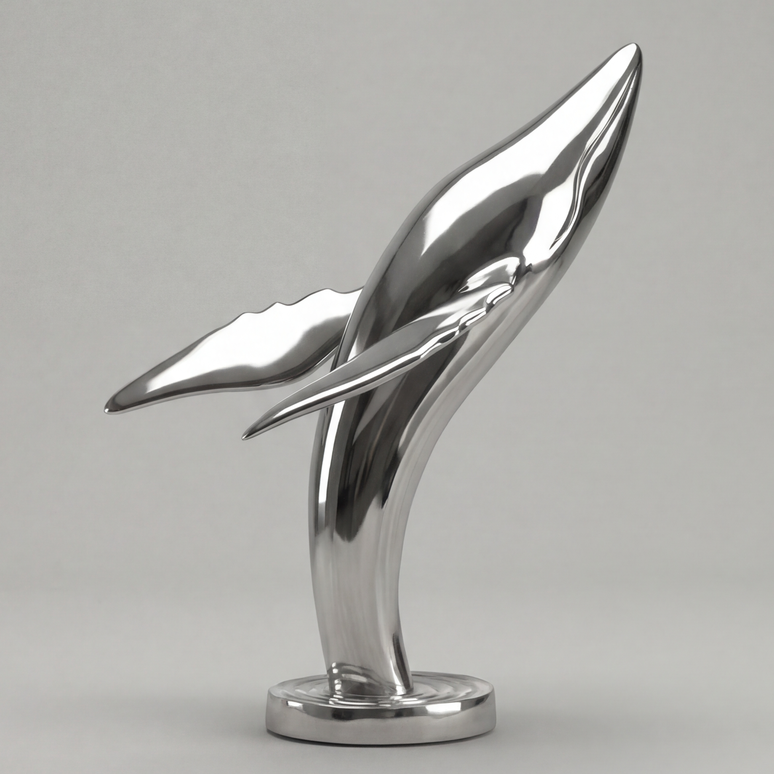 Vela Stainless Steel Biomorphic Flight Sculpture Poolside Placement VSSSS-7819