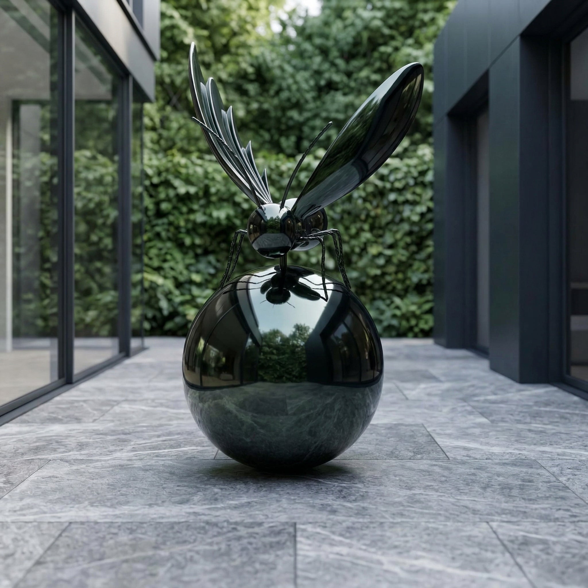 Vela-Stainless-Steel-Butterfly-Sculpture-on-Sphere-VSSS-7419-03