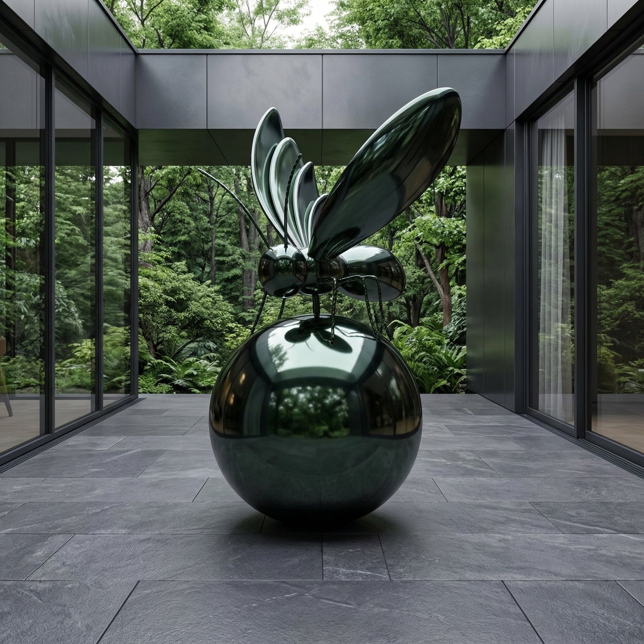 Vela-Stainless-Steel-Butterfly-Sculpture-on-Sphere-VSSS-7419-04
