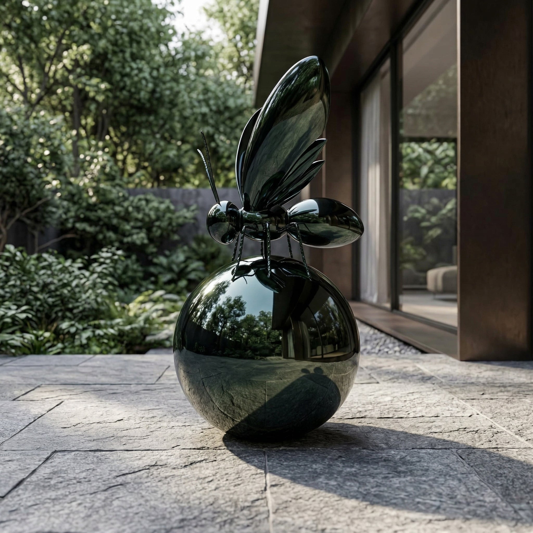 Vela-Stainless-Steel-Butterfly-Sculpture-on-Sphere-VSSS-7419-05