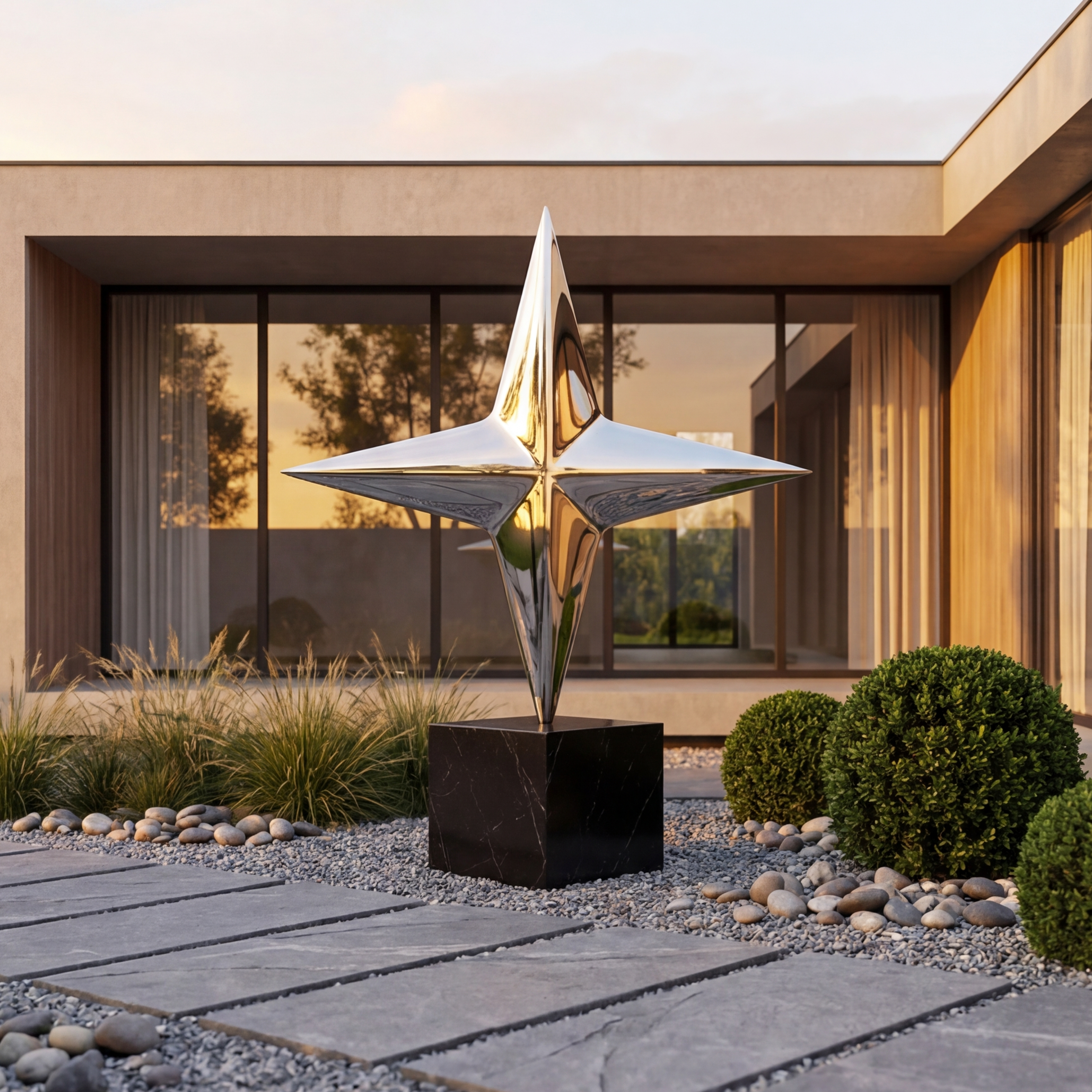 Vela-Stainless-Steel-Celestial-Geometric-Sculpture-Entrance-Pedestal-VSSSS-3529-01