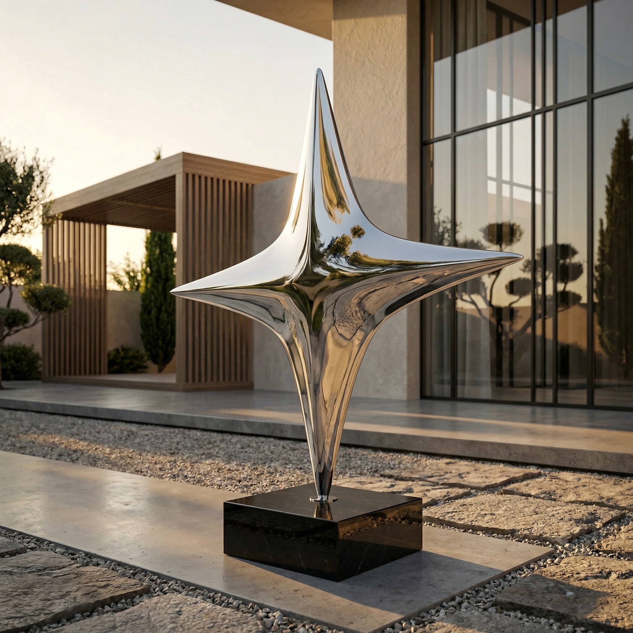 Vela-Stainless-Steel-Celestial-Geometric-Sculpture-Entrance-Pedestal-VSSSS-3529-03