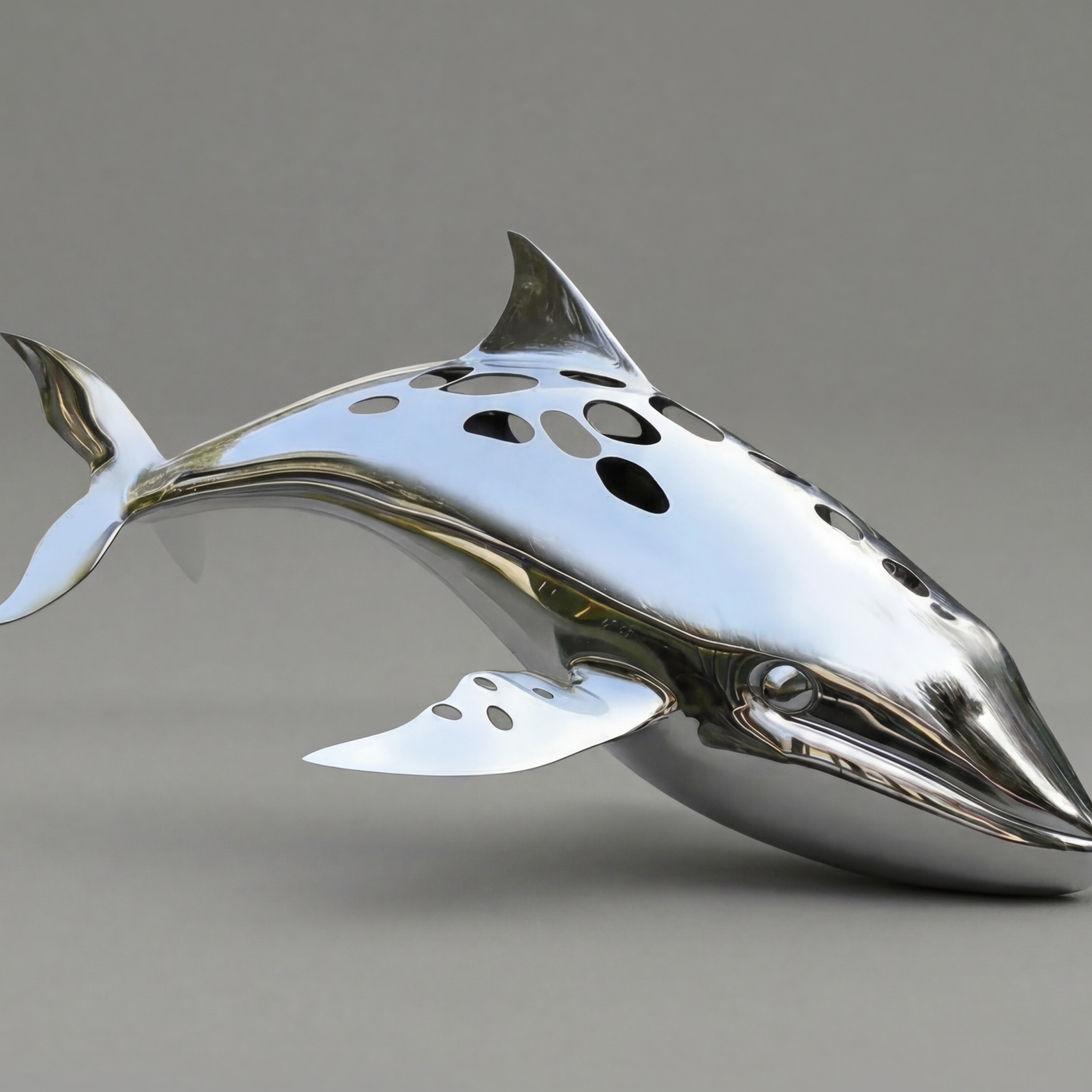 Vela-Stainless-Steel-Dolphin-Sculpture-Poolside--Waterfront-VSSSS-7421-01