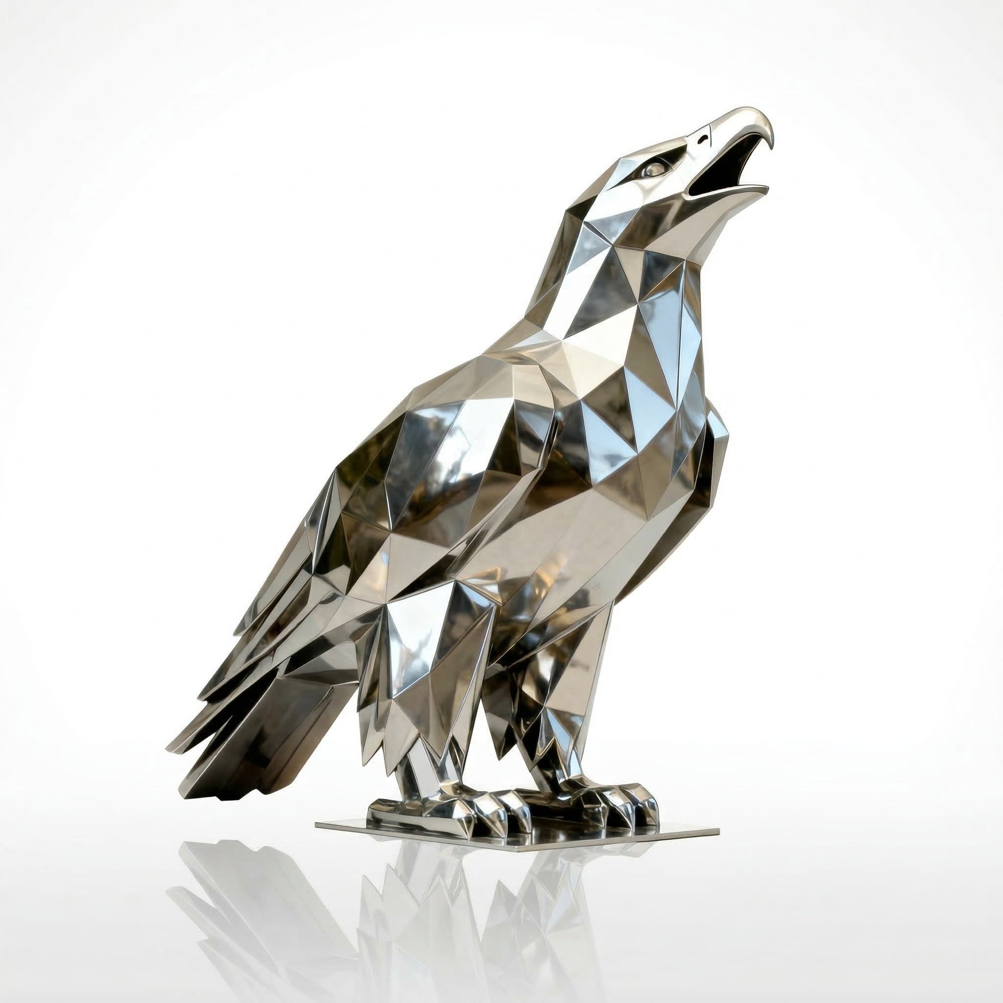 Vela-Stainless-Steel-Eagle-Sculpture-Faceted-Tabletop-VSSSS-6732-05