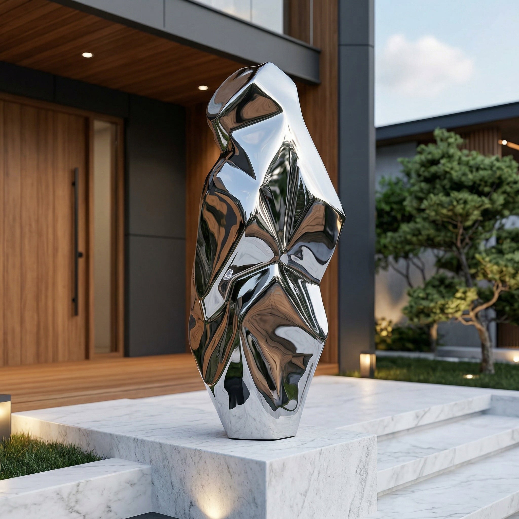 Vela-Stainless-Steel-Figurative-Human-Form-Sculpture-Entryway-VSSSS-3284-03