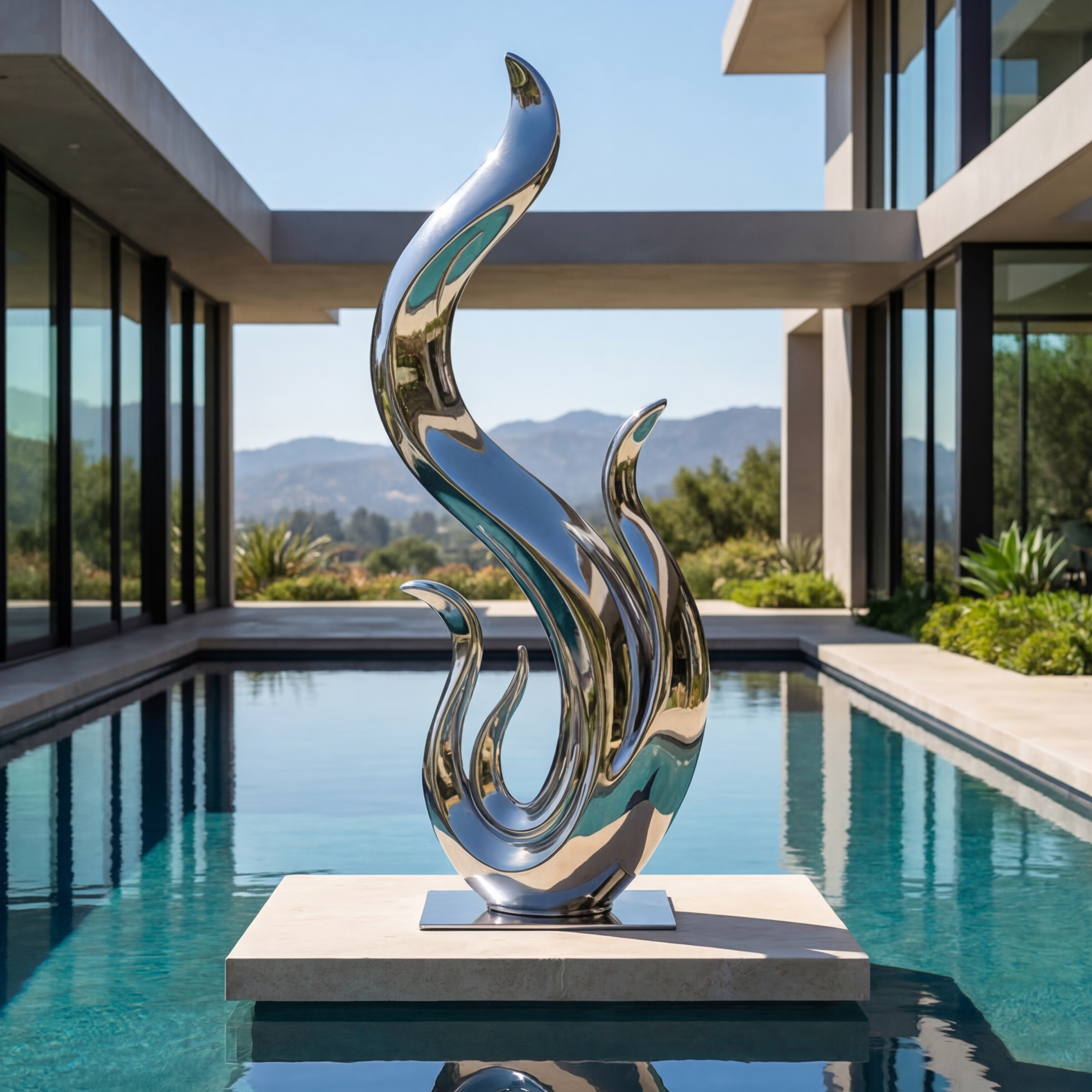 Vela-Stainless-Steel-Flame-Wave-Sculpture-Poolside-Arc-VSSSS-2673-02