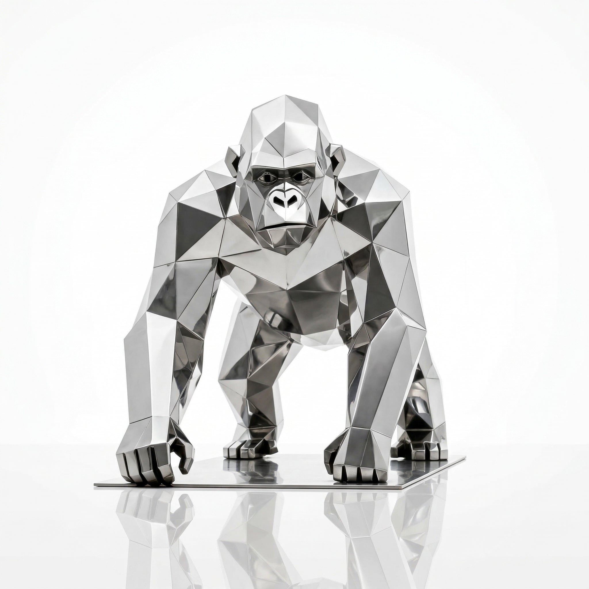 Vela-Stainless-Steel-Gorilla-Sculpture-Low-Poly-Poolside-VSSSS-824-06