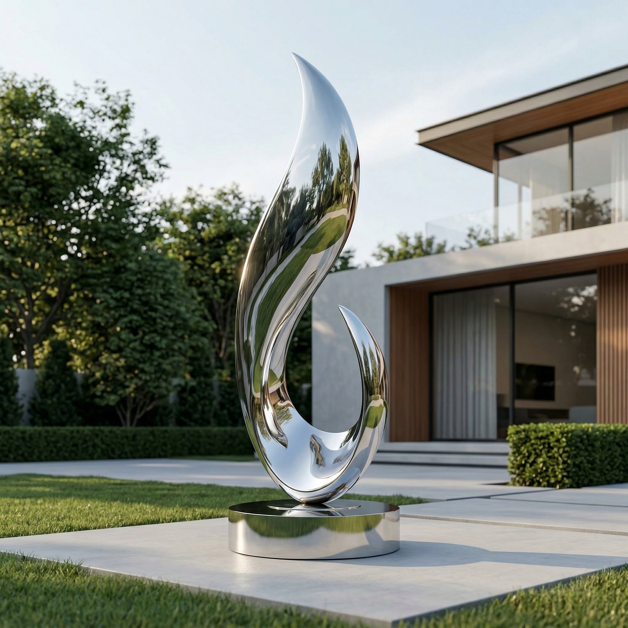 Vela-Stainless-Steel-Modern-Abstract-Sculpture-Elongated-Flame-Like-Form-VSSSS-6147-02