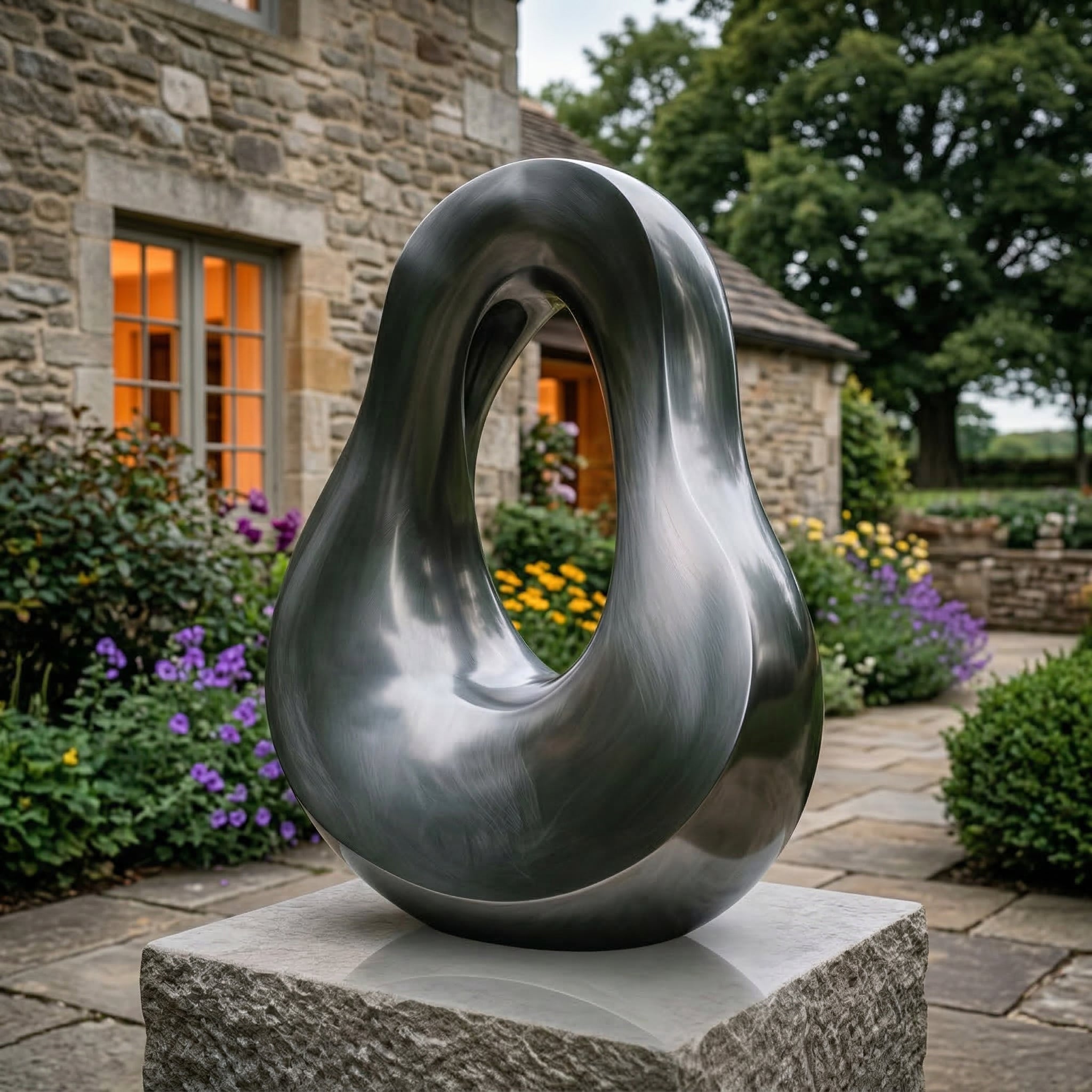 Vela Stainless Steel Modern Abstract Sculpture Entrance & Driveway VSSSS-7814