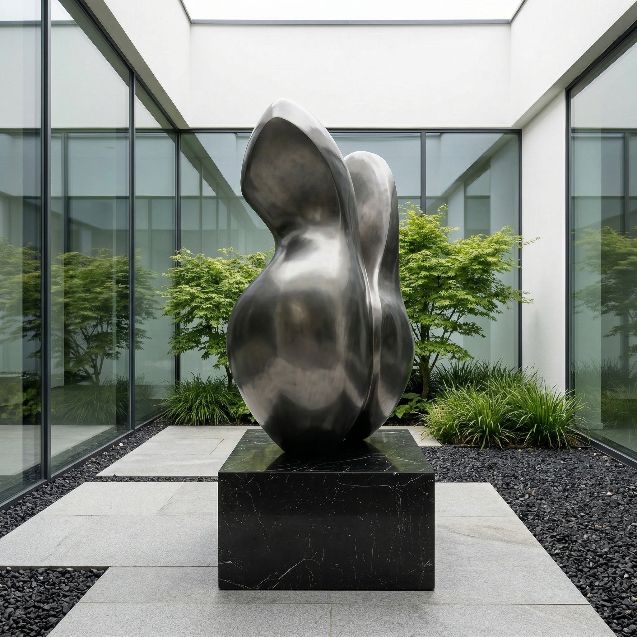 Vela-Stainless-Steel-Modern-Abstract-Sculpture-Paired-Flowing-Forms-VSSSS-6241-03