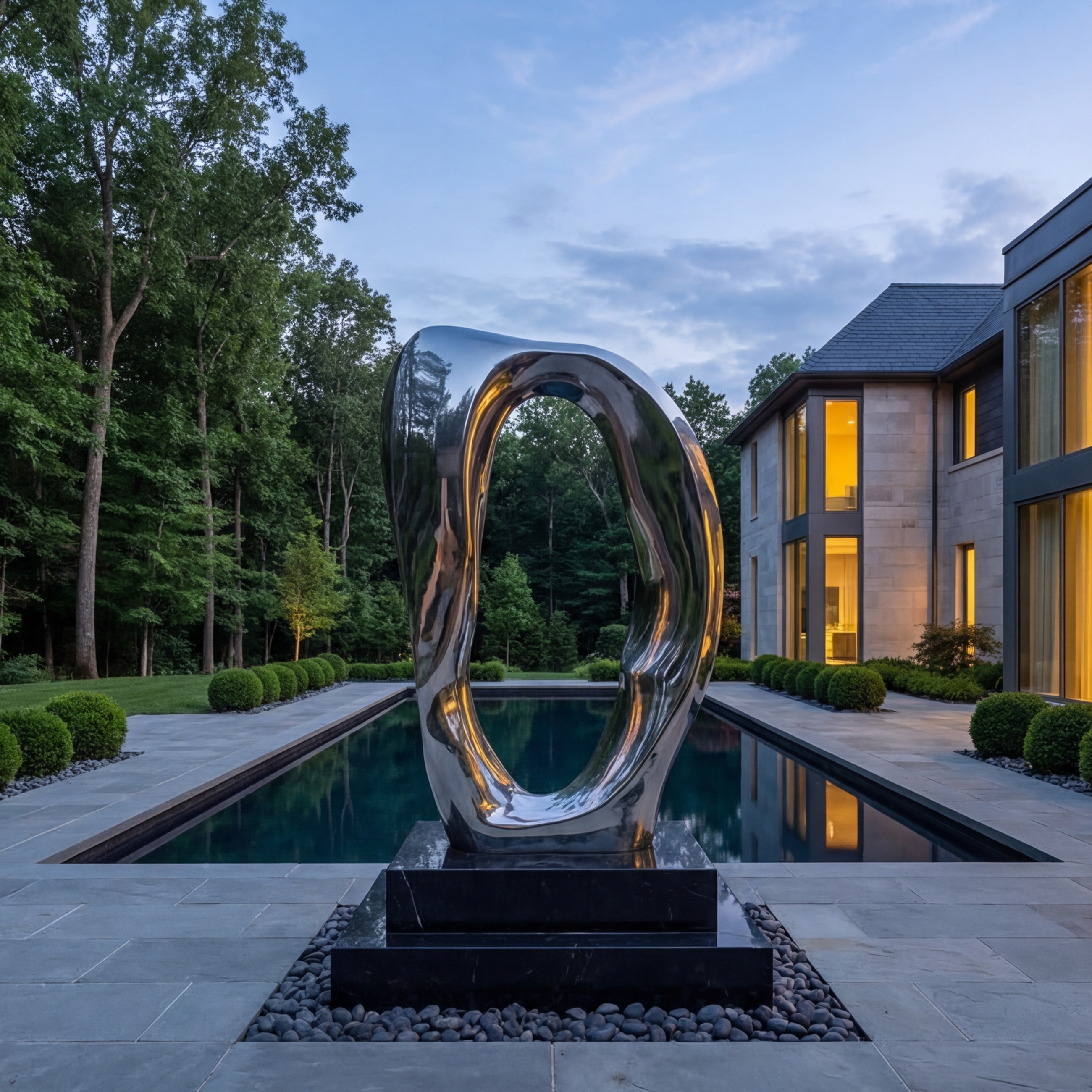 Vela Stainless Steel Modern Abstract Sculpture Portal Loop VSSSS-7751