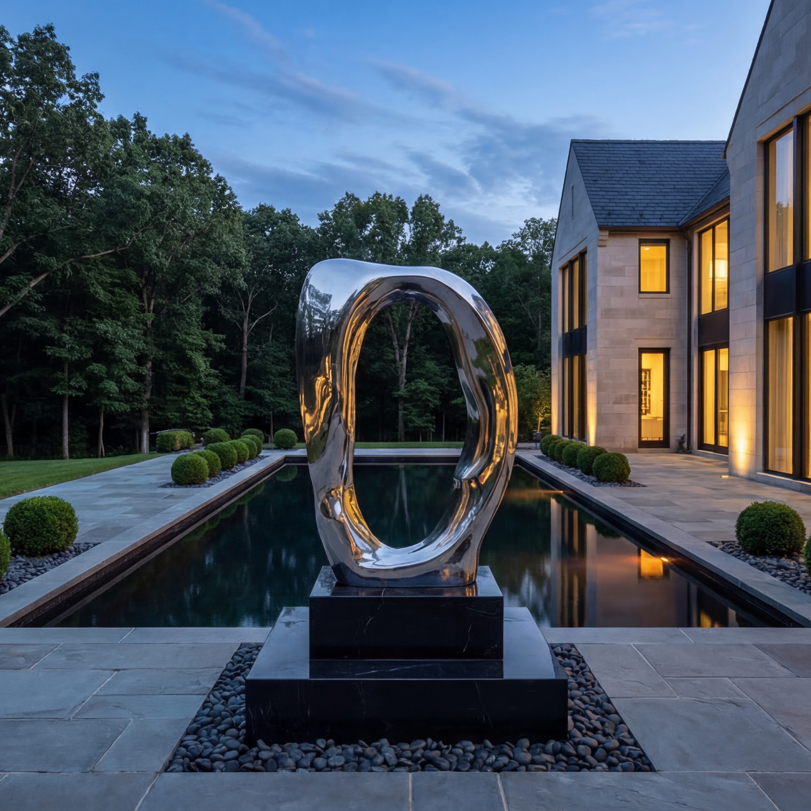Vela Stainless Steel Modern Abstract Sculpture Portal Loop VSSSS-7751