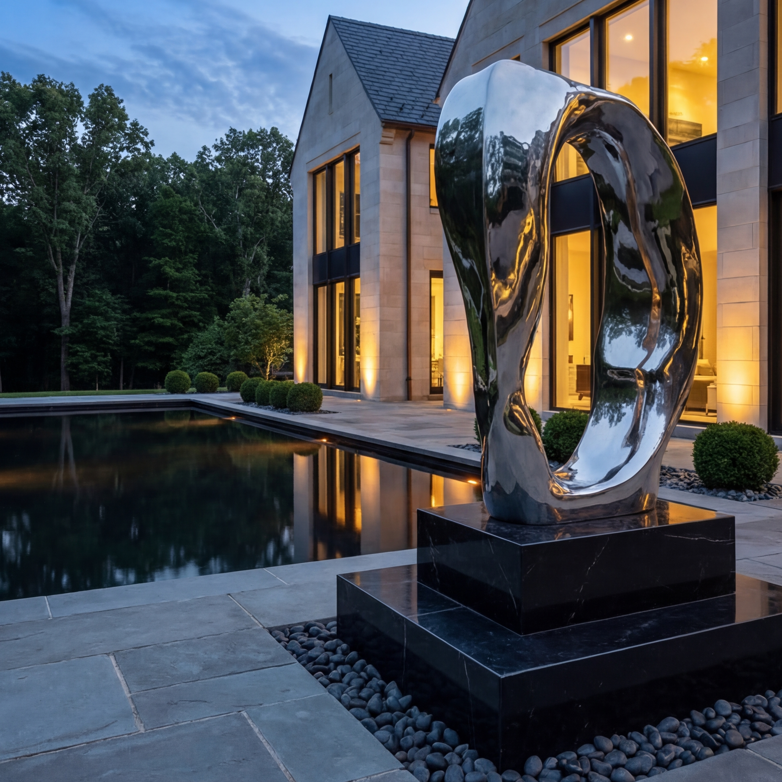 Vela Stainless Steel Modern Abstract Sculpture Portal Loop VSSSS-7751