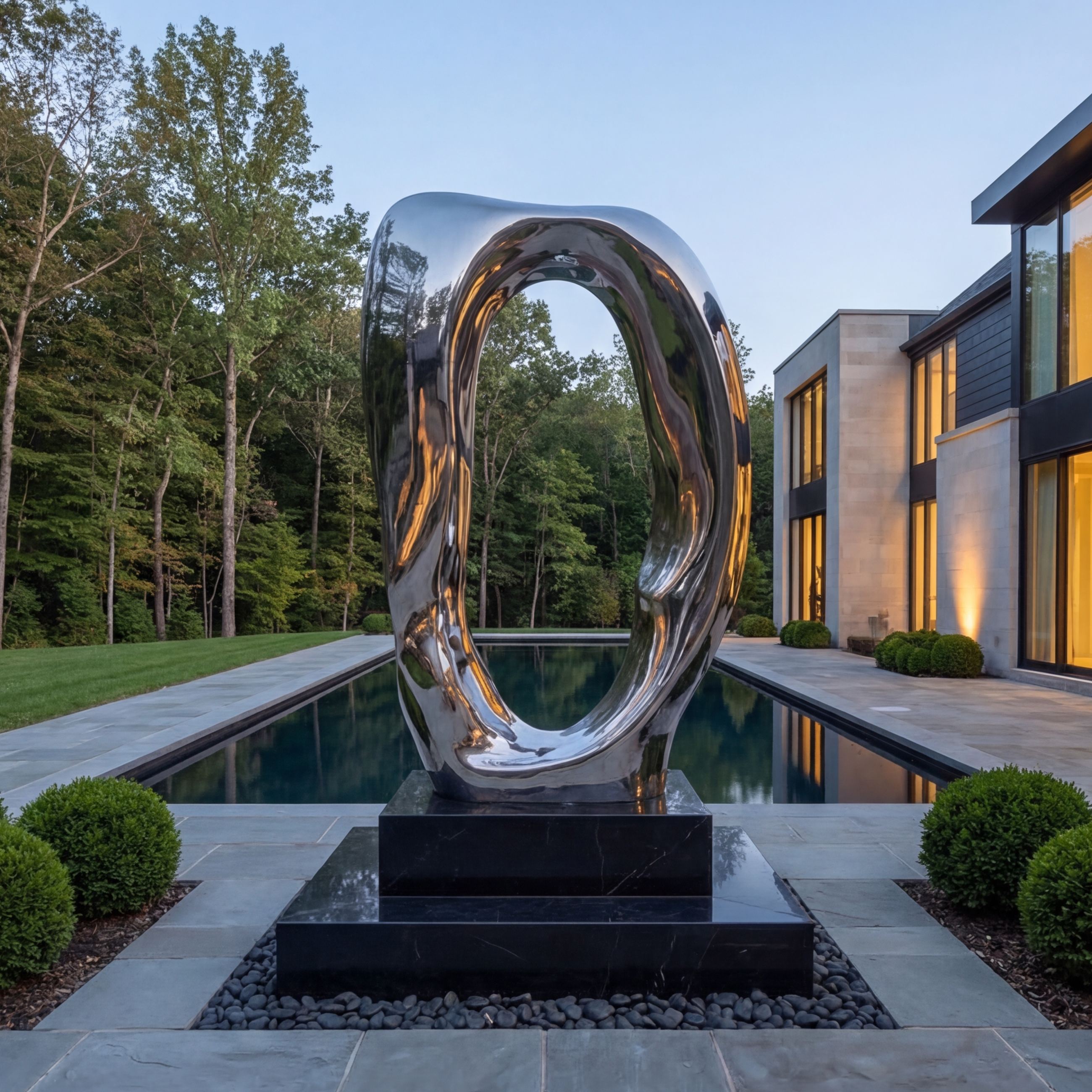 Vela Stainless Steel Modern Abstract Sculpture Portal Loop VSSSS-7751