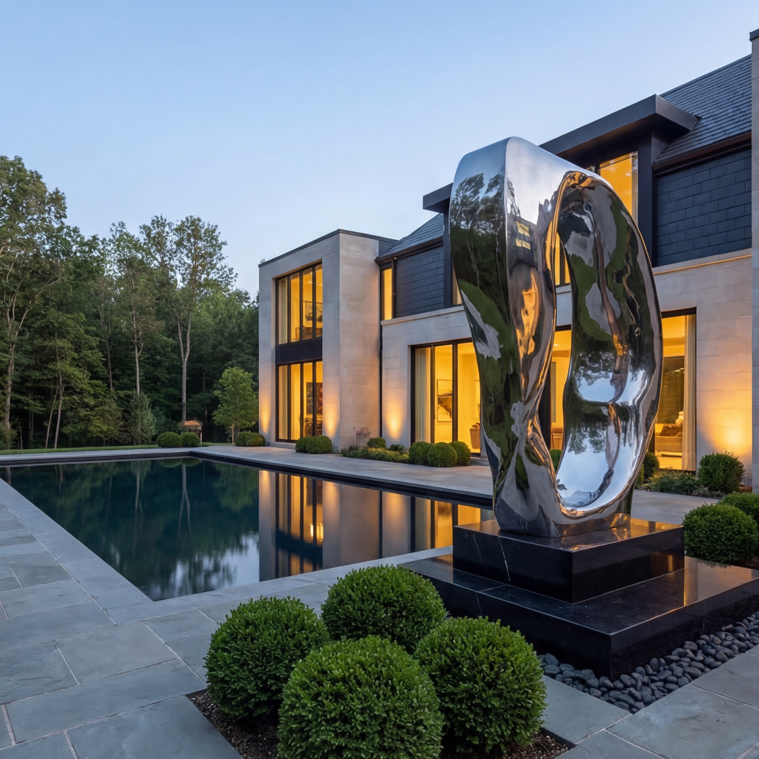 Vela Stainless Steel Modern Abstract Sculpture Portal Loop VSSSS-7751