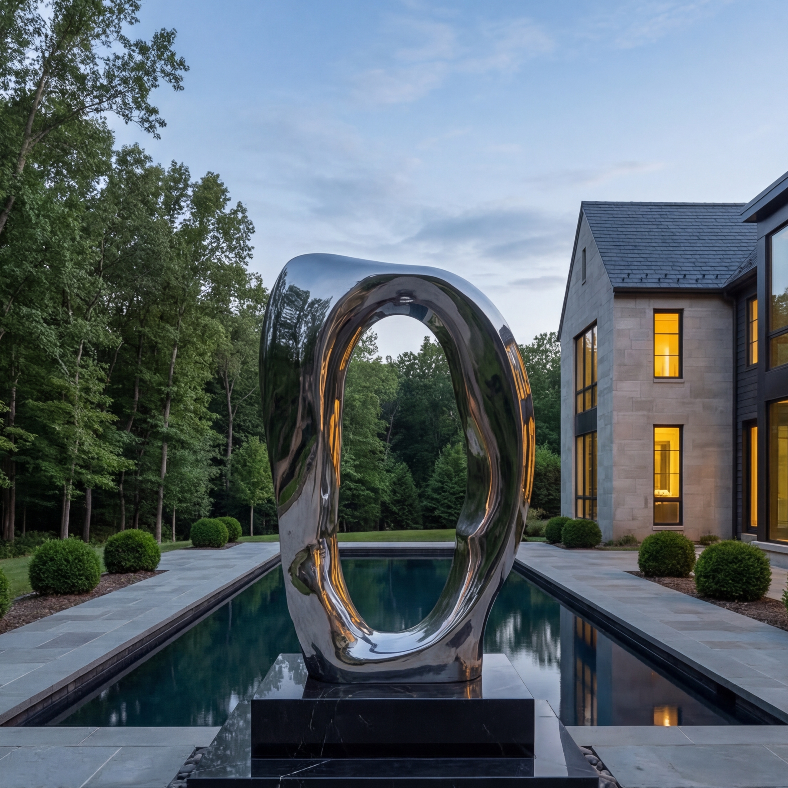 Vela Stainless Steel Modern Abstract Sculpture Portal Loop VSSSS-7751