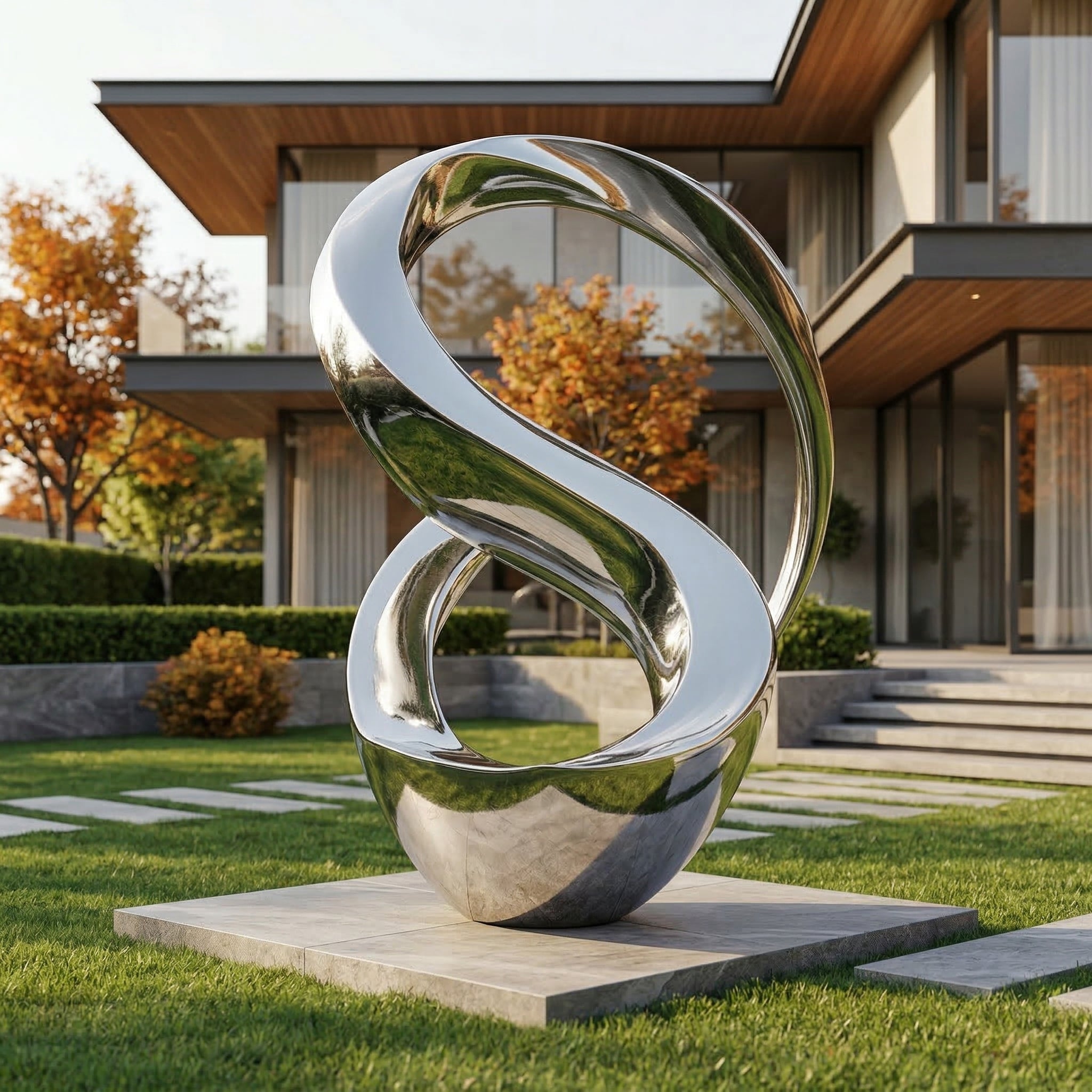 Vela-Stainless-Steel-Modern-Abstract-Sculpture-Ribbon-Form-Entrance-Driveway-VSSSS-7426-02
