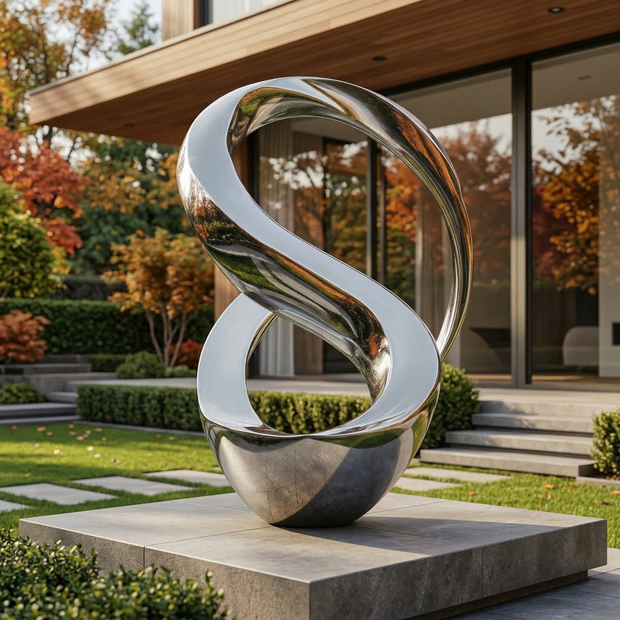 Vela-Stainless-Steel-Modern-Abstract-Sculpture-Ribbon-Form-Entrance-Driveway-VSSSS-7426-03