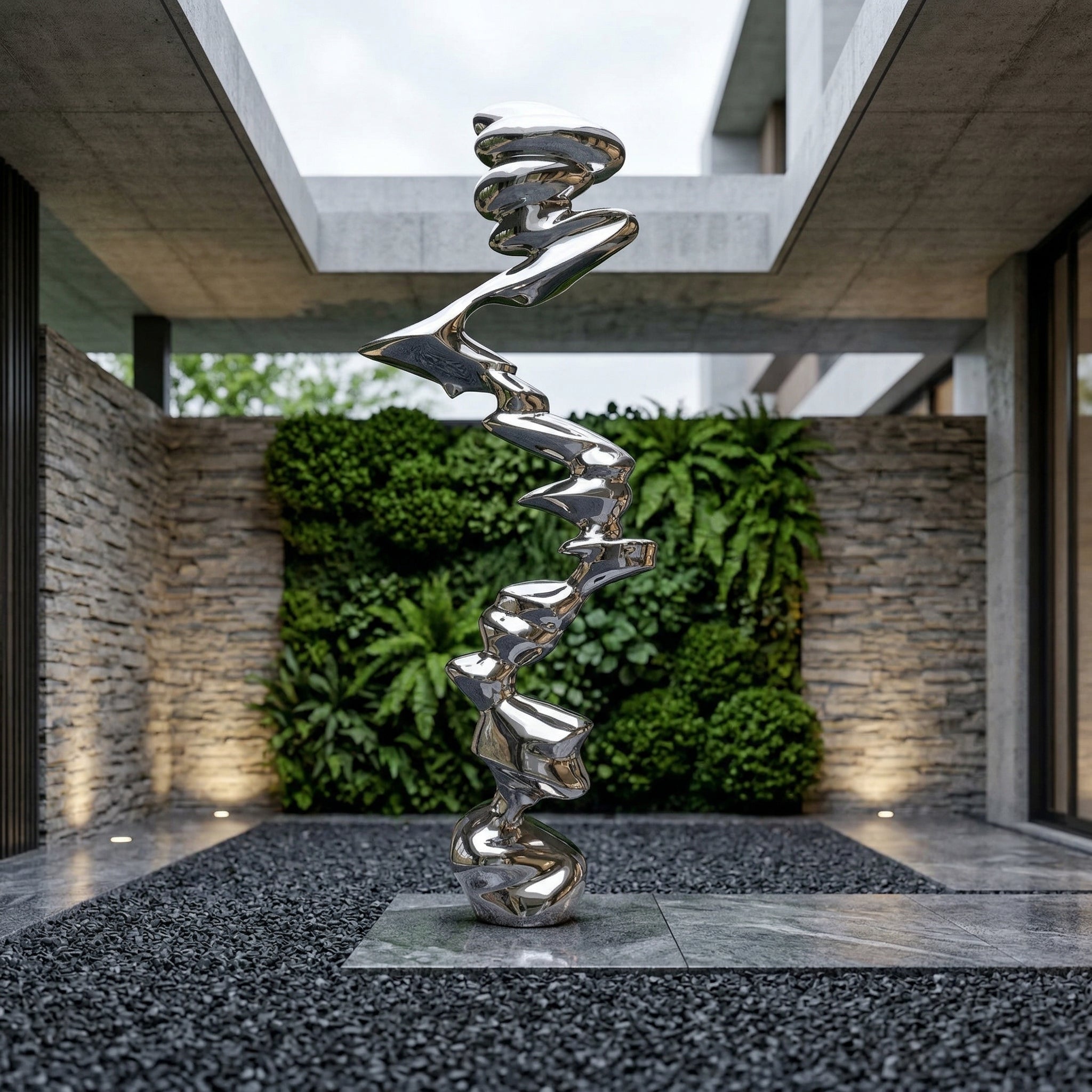 Vela-Stainless-Steel-Modern-Abstract-Sculpture-Twisting-Ribbon-Column-VSSSS-1187-01