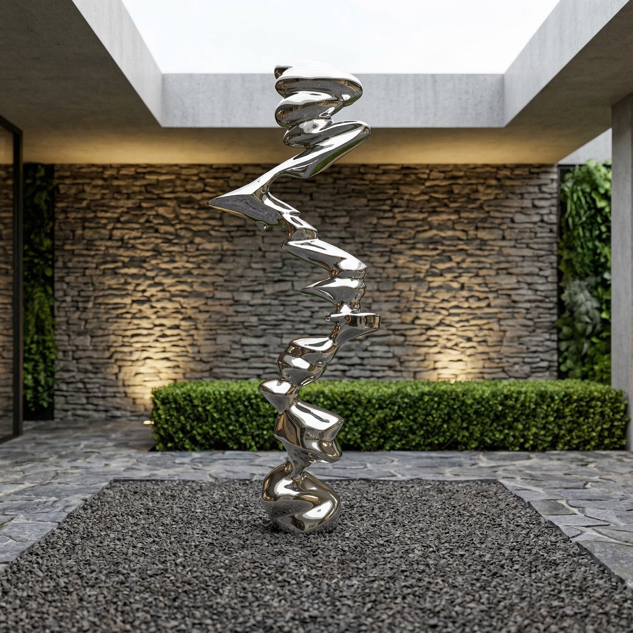 Vela-Stainless-Steel-Modern-Abstract-Sculpture-Twisting-Ribbon-Column-VSSSS-1187-02