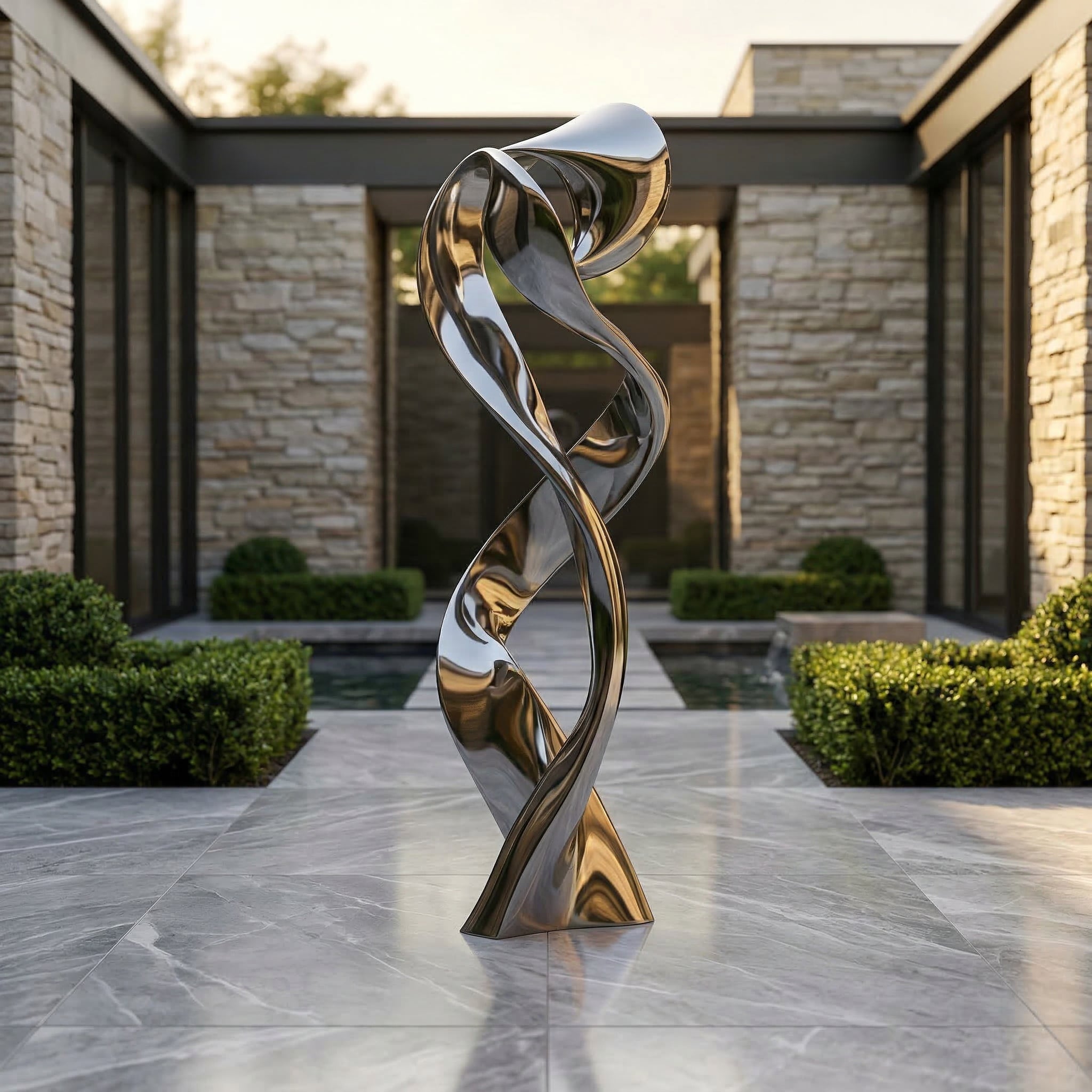 Vela-Stainless-Steel-Modern-Abstract-Sculpture-Twisting-Ribbon-Form-VSSSS-7816-01