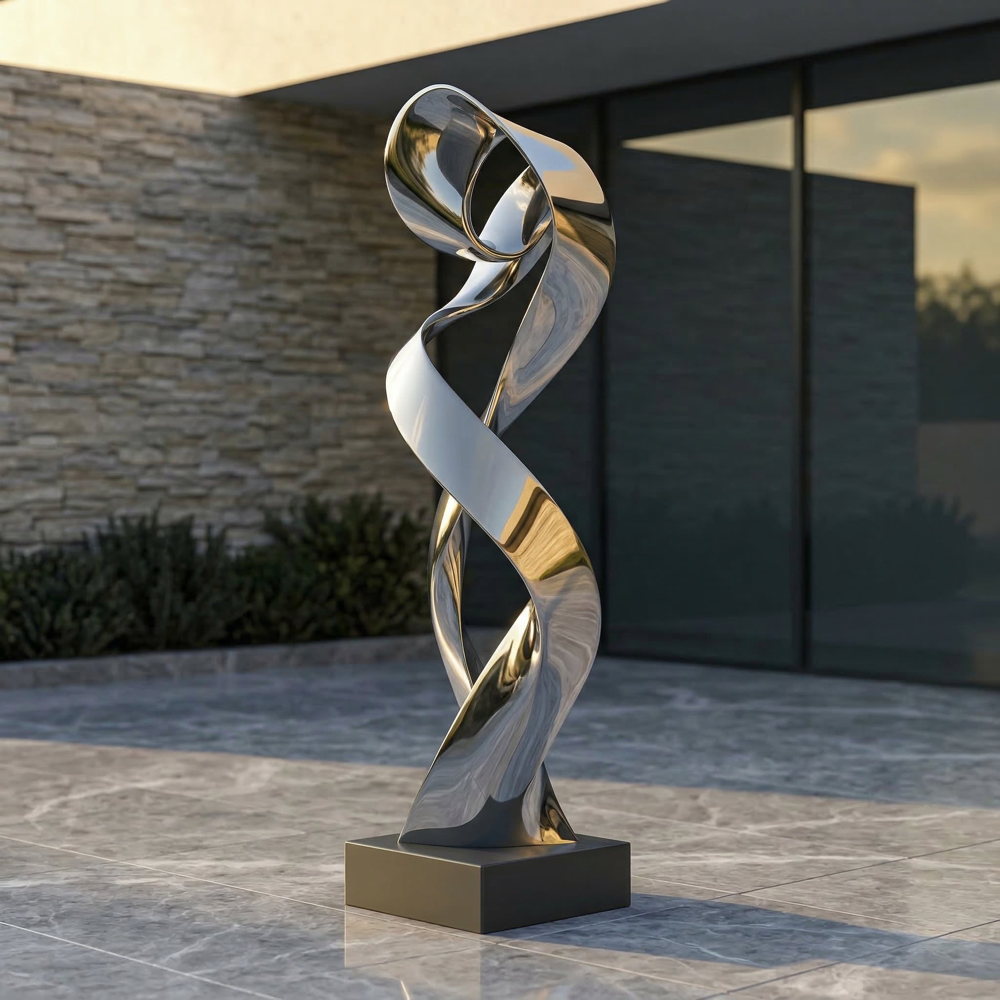 Vela-Stainless-Steel-Modern-Abstract-Sculpture-Twisting-Ribbon-Form-VSSSS-7816-03