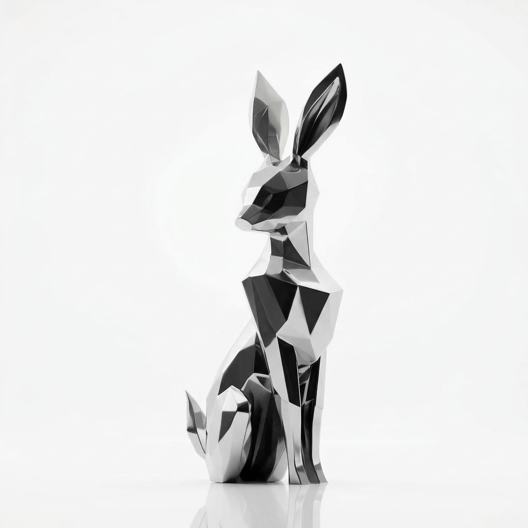 Vela-Stainless-Steel-Rabbit-Sculpture-Faceted-Garden-Figure-VSSSS-958-05