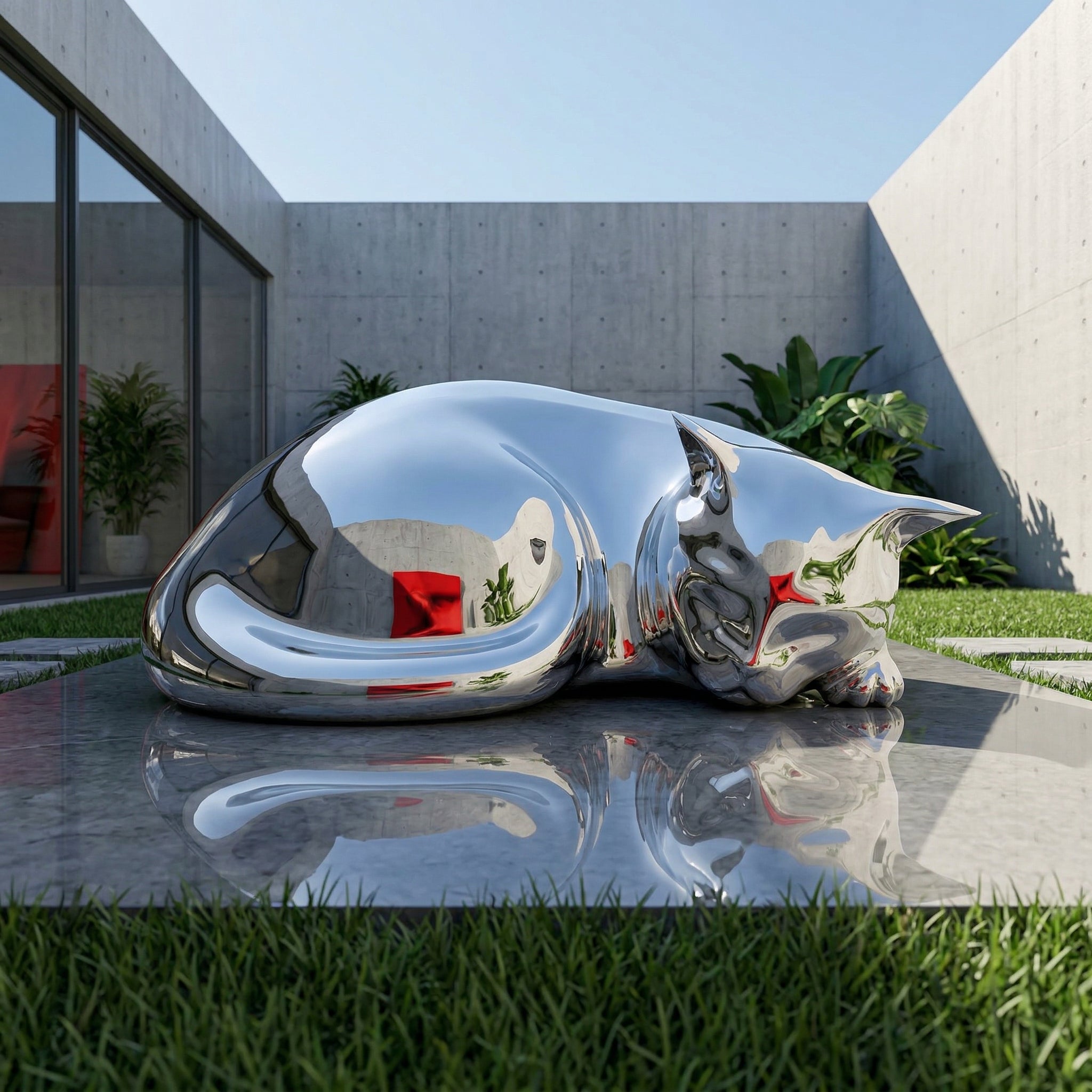 Vela-Stainless-Steel-Wildlife--Nature-Sculpture-Reclining-Form-VSSS-7341-02