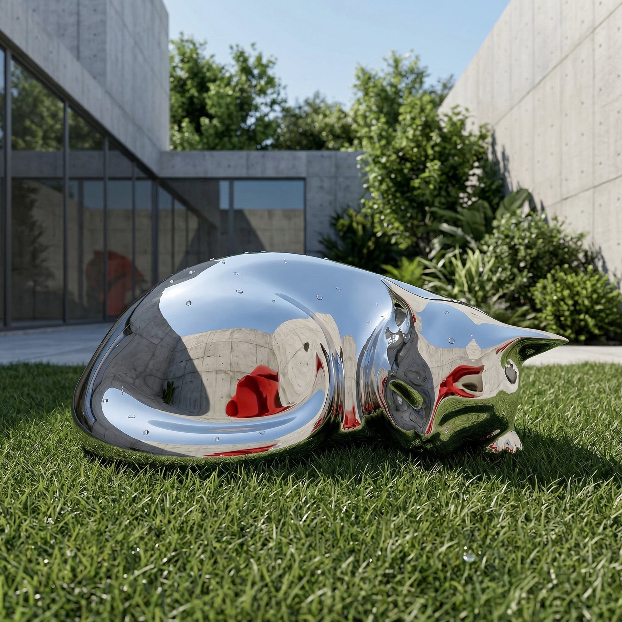 Vela-Stainless-Steel-Wildlife--Nature-Sculpture-Reclining-Form-VSSS-7341-03